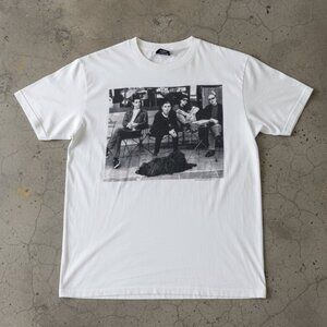 Vintage Black and White Band Style Graphic T-Shirt Retro Music Photo Tee Unisex